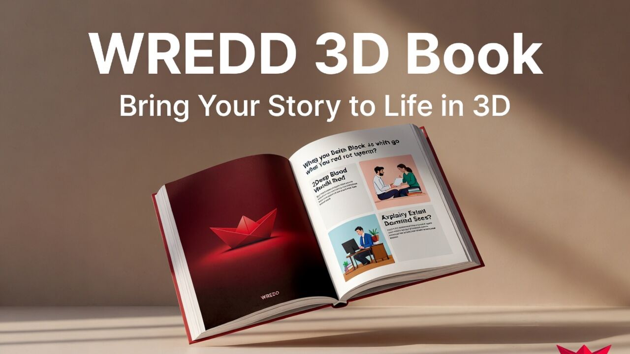 Professional 3D animated book trailer by WREDD for authors and publishers